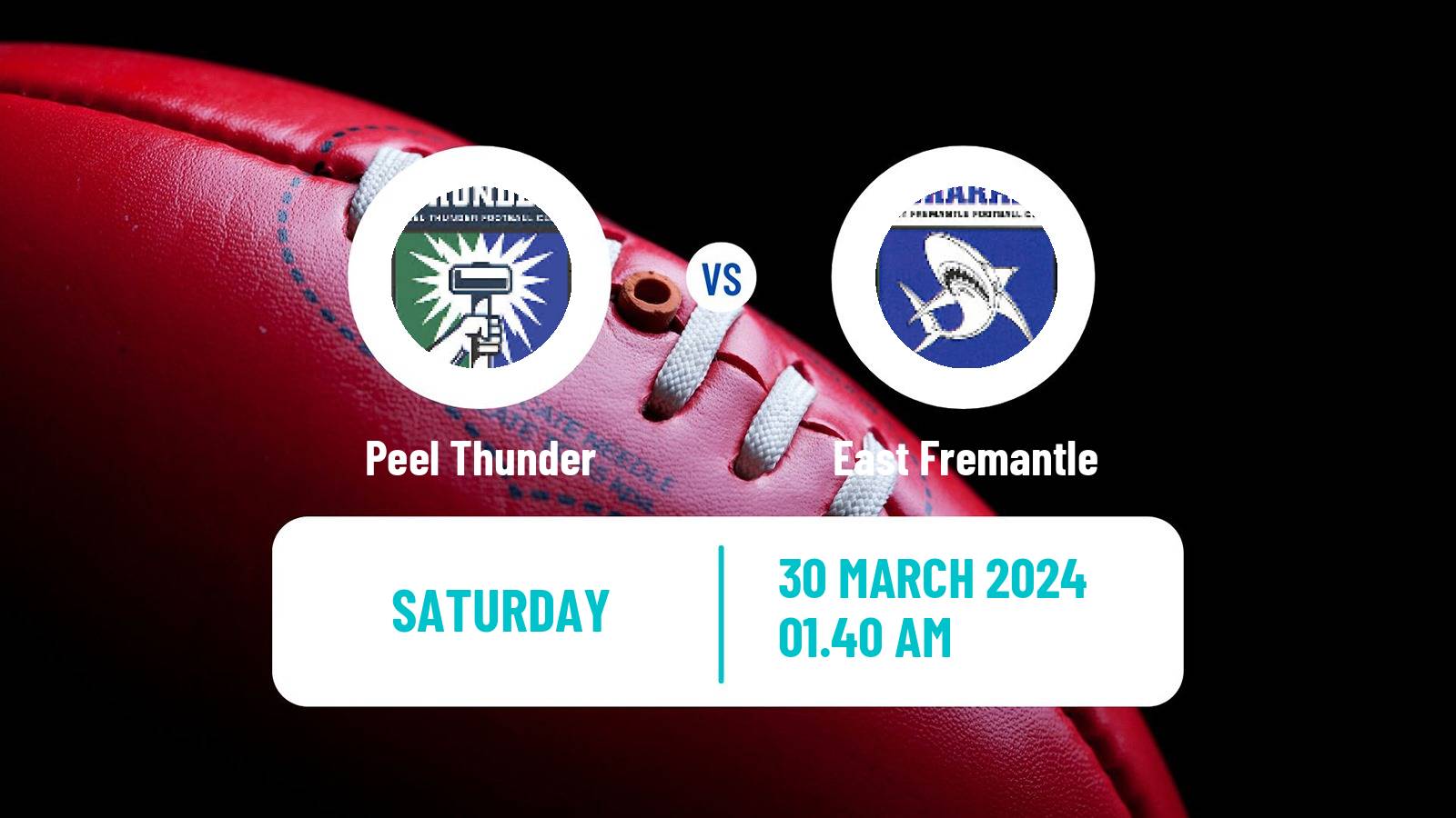 Aussie rules WAFL Peel Thunder - East Fremantle