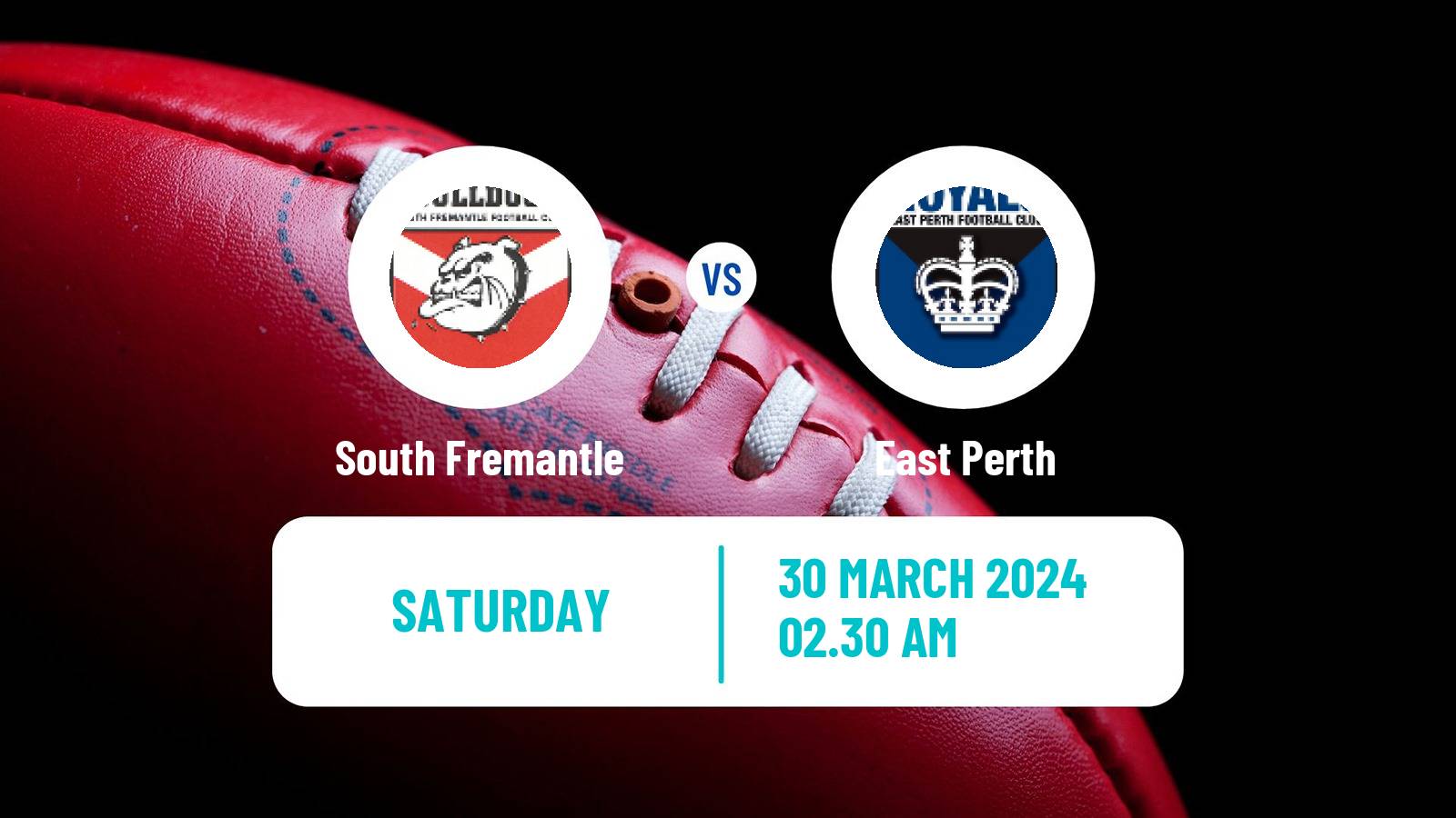 Aussie rules WAFL South Fremantle - East Perth