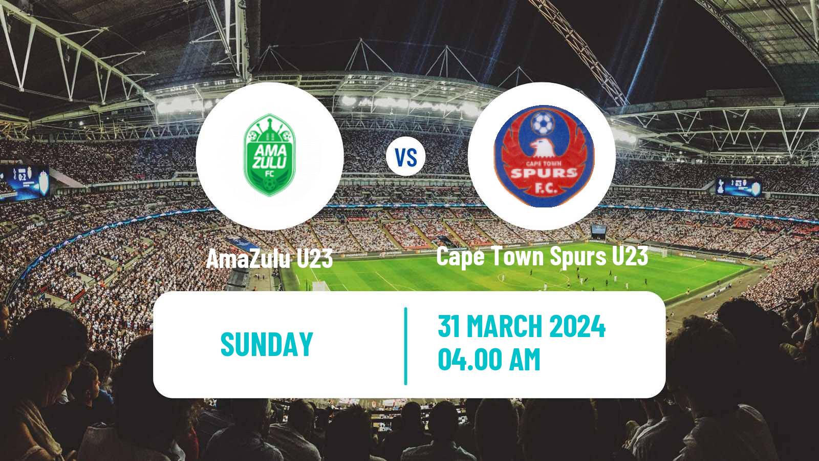Soccer South African Diski Challenge AmaZulu U23 - Cape Town Spurs U23