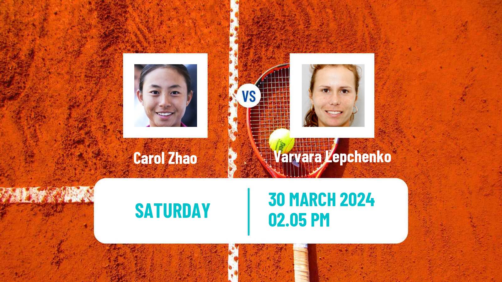 Tennis WTA Bogota Carol Zhao - Varvara Lepchenko