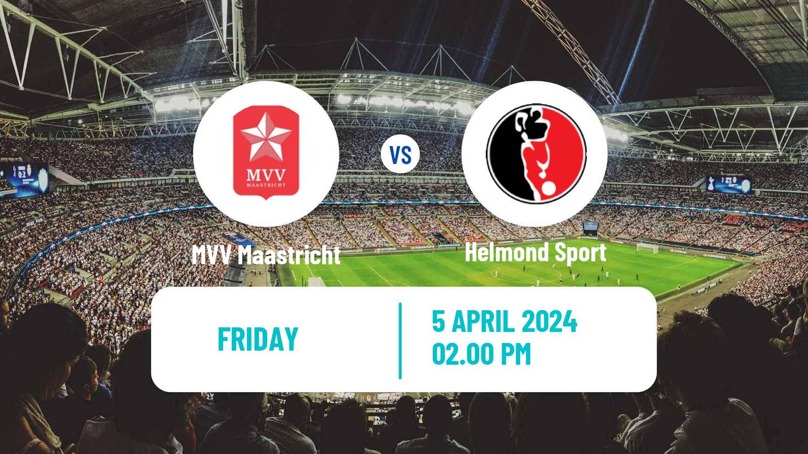 Soccer Dutch Eerste Divisie MVV Maastricht - Helmond Sport