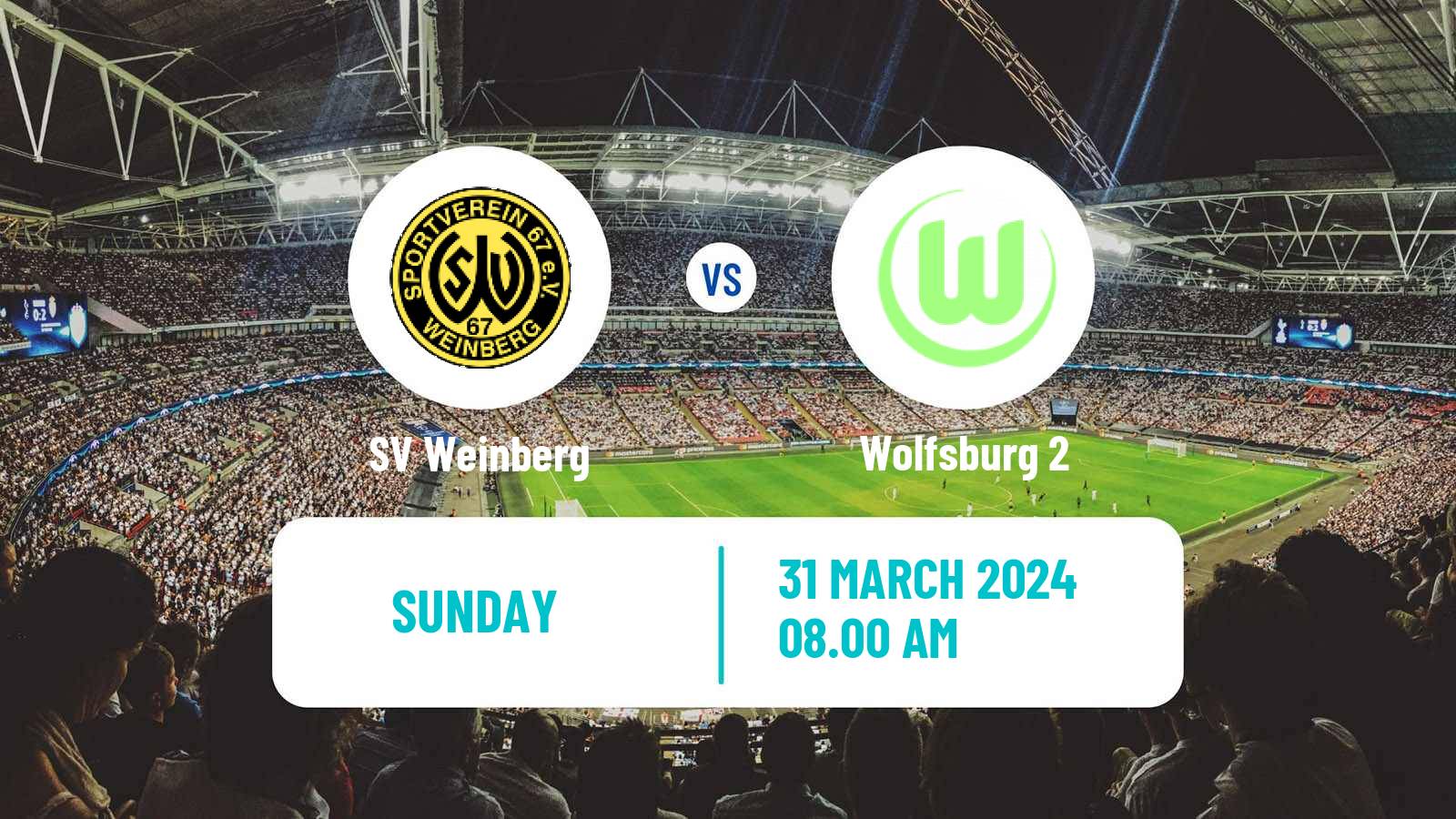 Soccer German 2 Bundesliga Women Weinberg - Wolfsburg 2