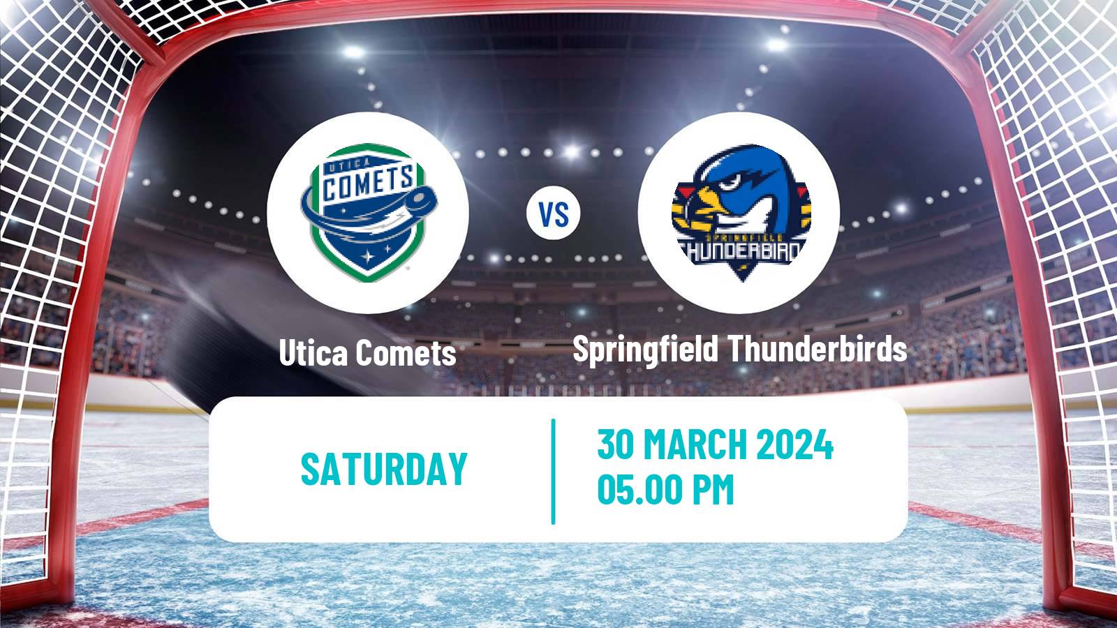 Hockey AHL Utica Comets - Springfield Thunderbirds