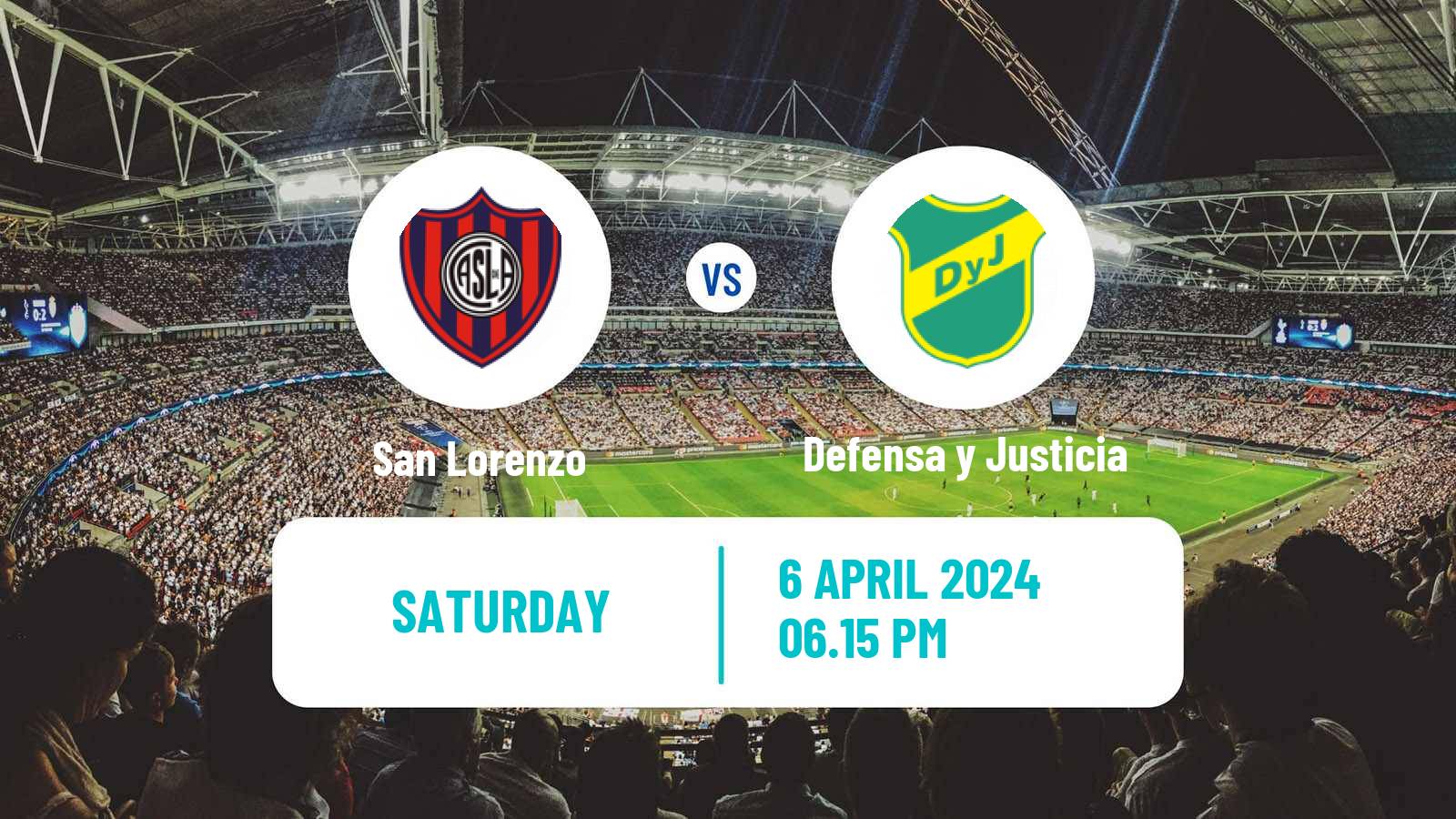 Soccer Argentinian Copa de la Liga Profesional San Lorenzo - Defensa y Justicia