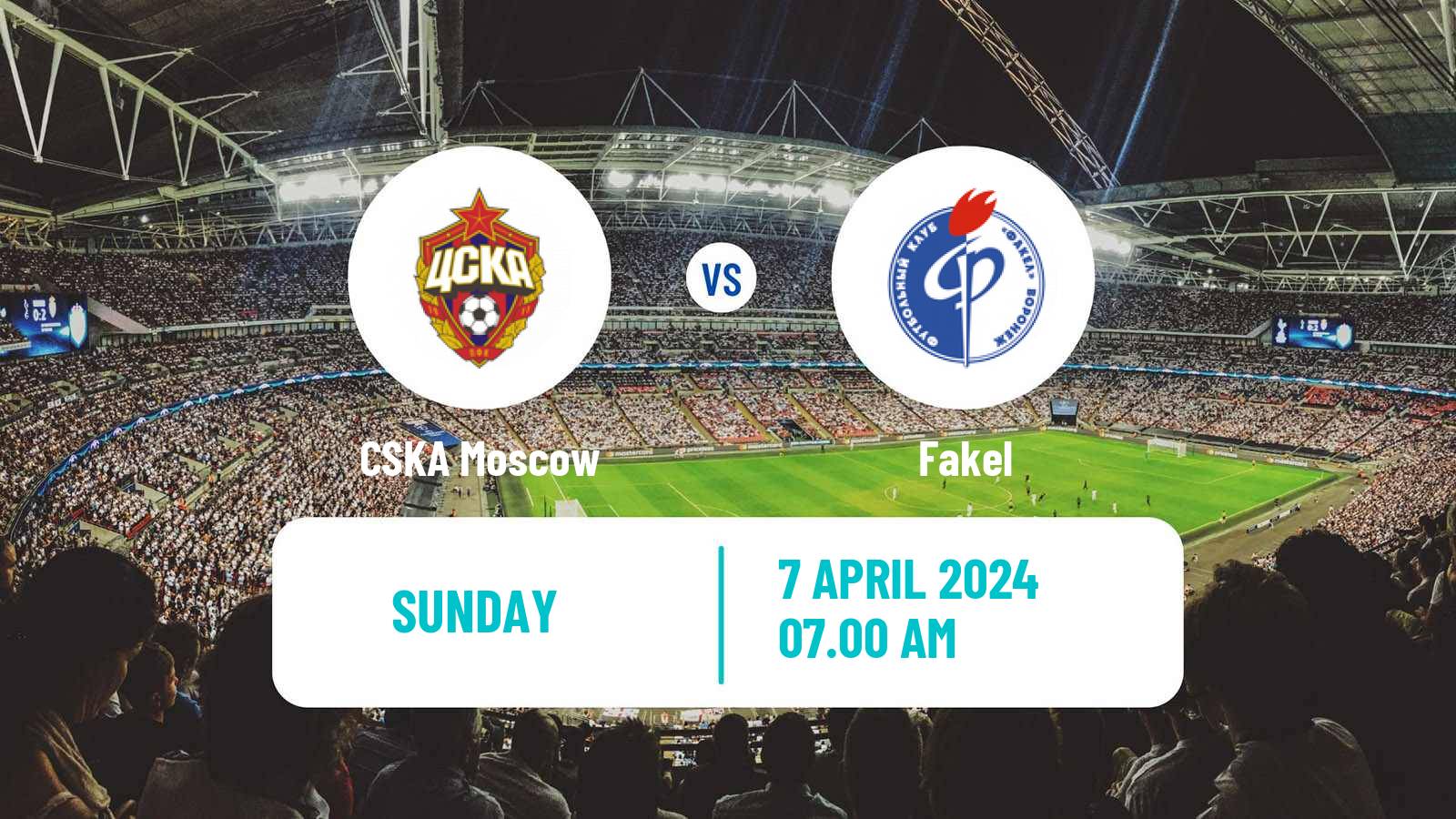 Soccer Russian Premier League CSKA Moscow - Fakel