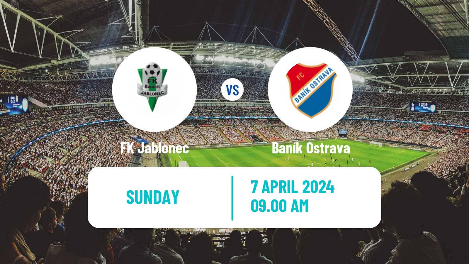 Soccer Czech 1 Liga Jablonec - Baník Ostrava