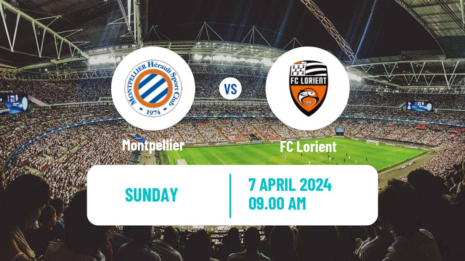 Soccer French Ligue 1 Montpellier - Lorient