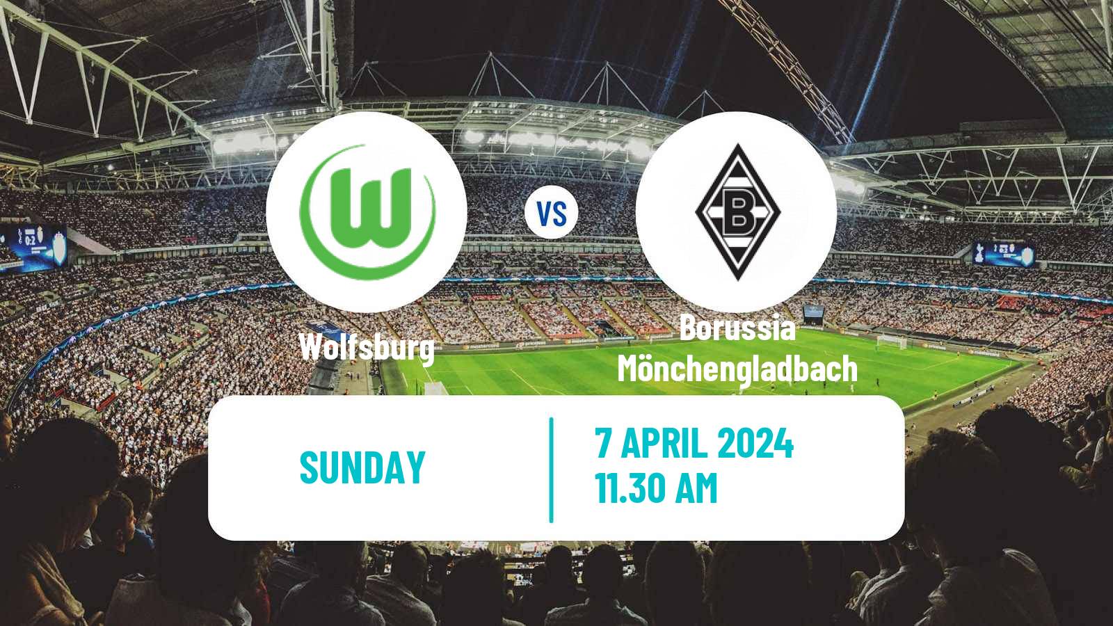 Soccer German Bundesliga Wolfsburg - Borussia Mönchengladbach