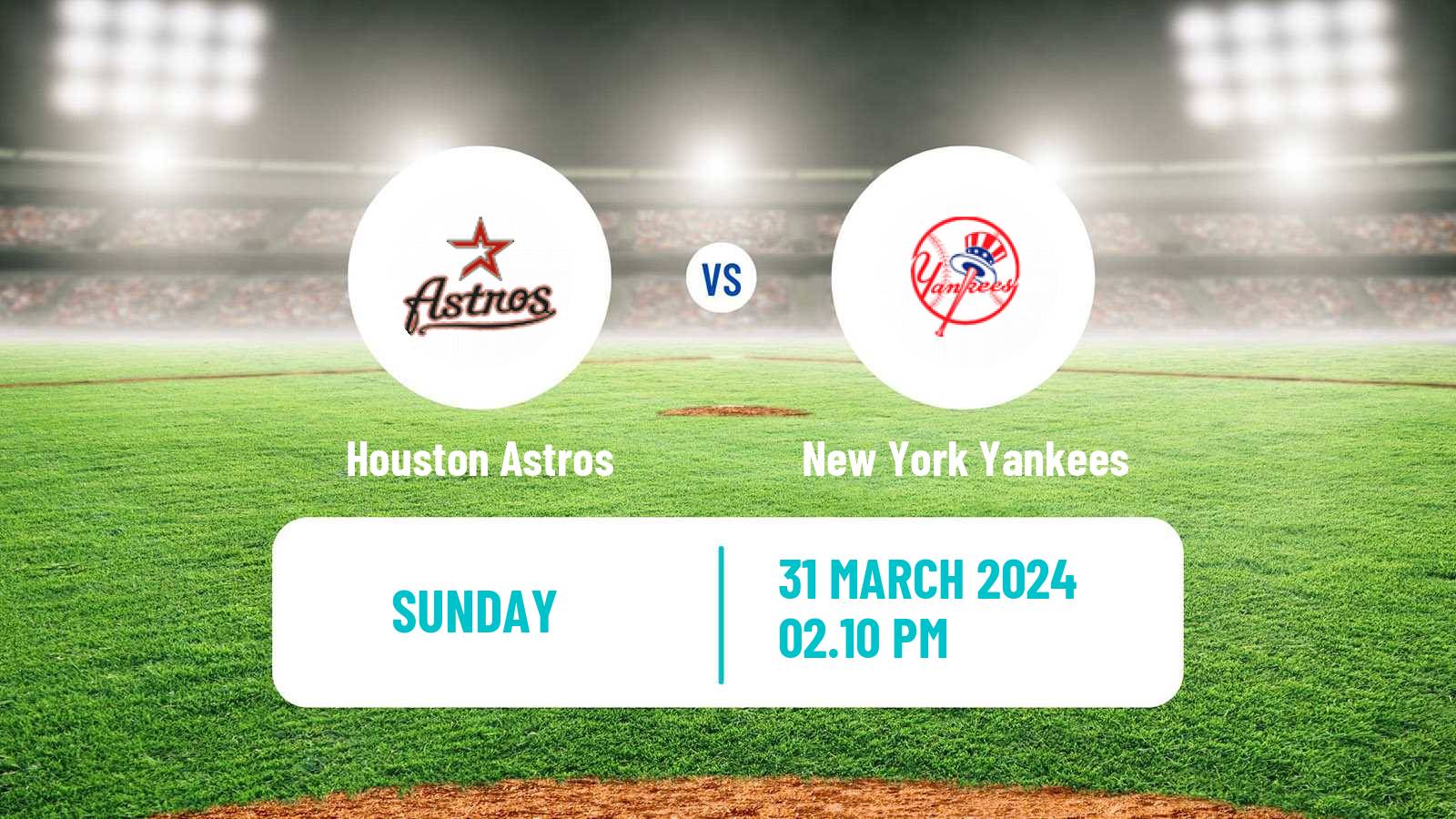 Baseball MLB Houston Astros - New York Yankees
