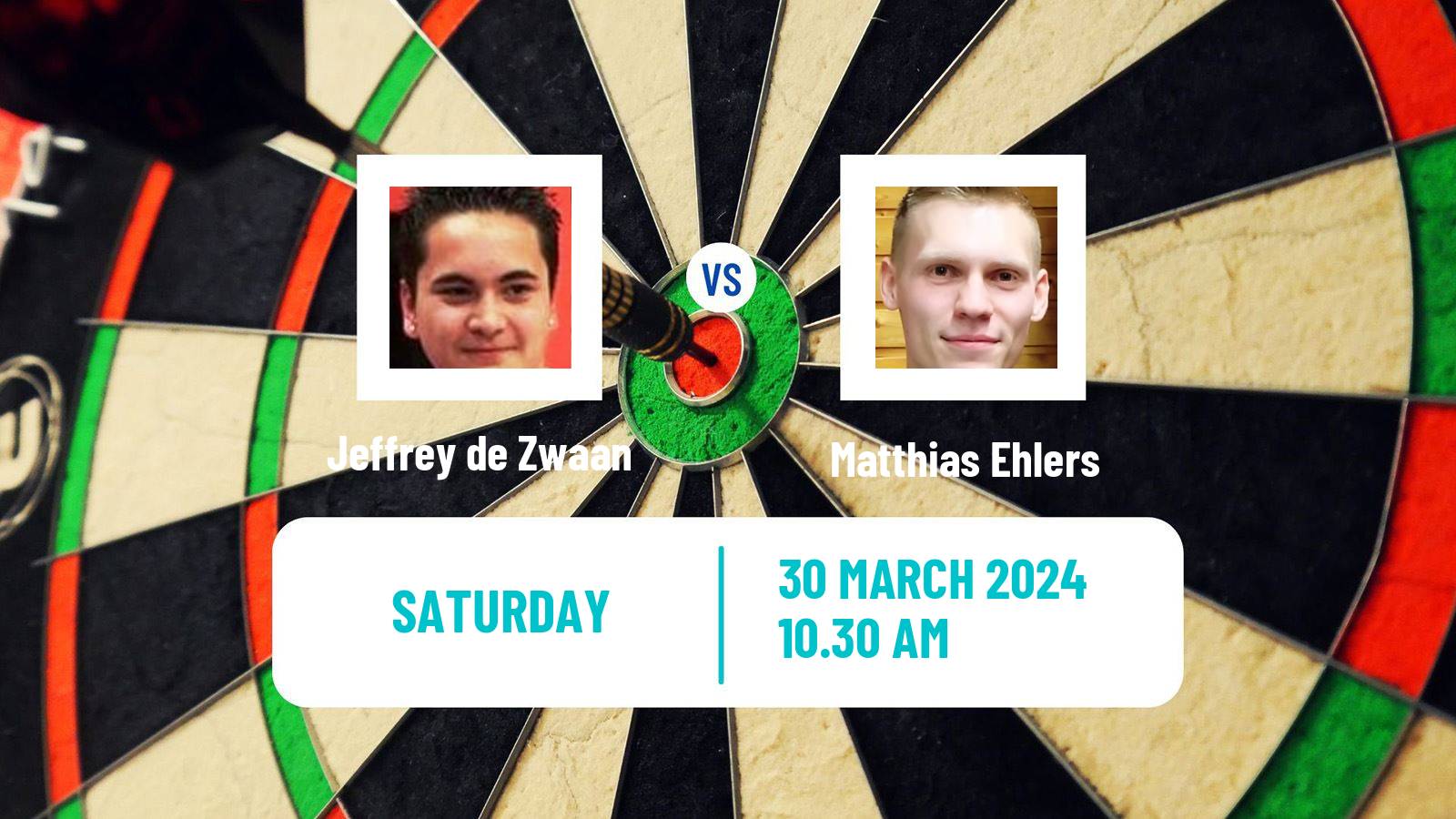 Darts European Tour 2 Jeffrey de Zwaan - Matthias Ehlers