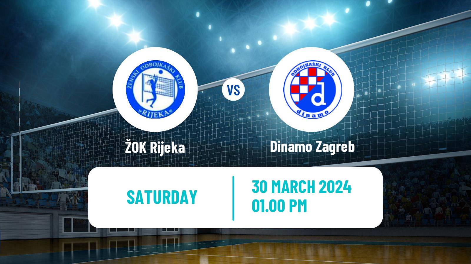 Volleyball Croatian Superliga Volleyball Women Rijeka - Dinamo Zagreb