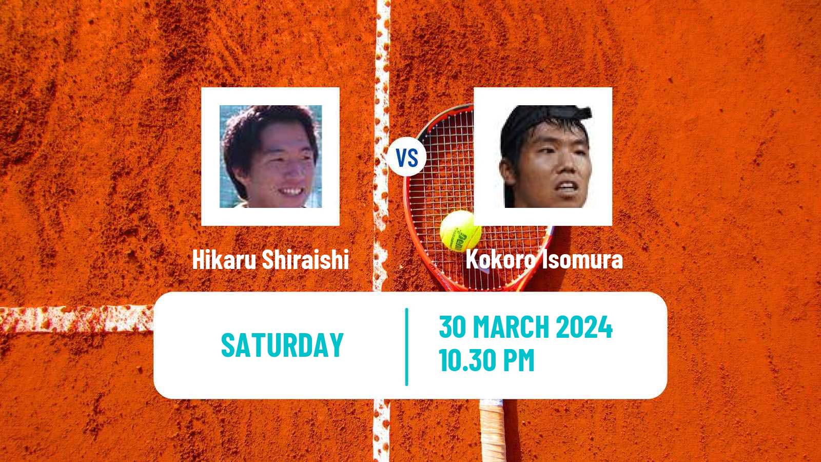 Tennis ITF M15 Tsukuba Men Hikaru Shiraishi - Kokoro Isomura