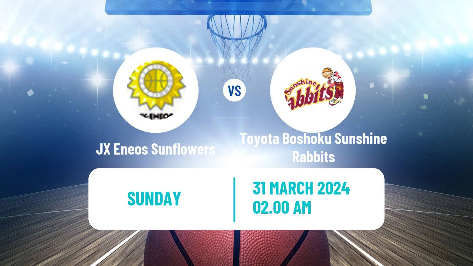 Basketball Japan W League Basketball JX Eneos Sunflowers - Toyota Boshoku Sunshine Rabbits