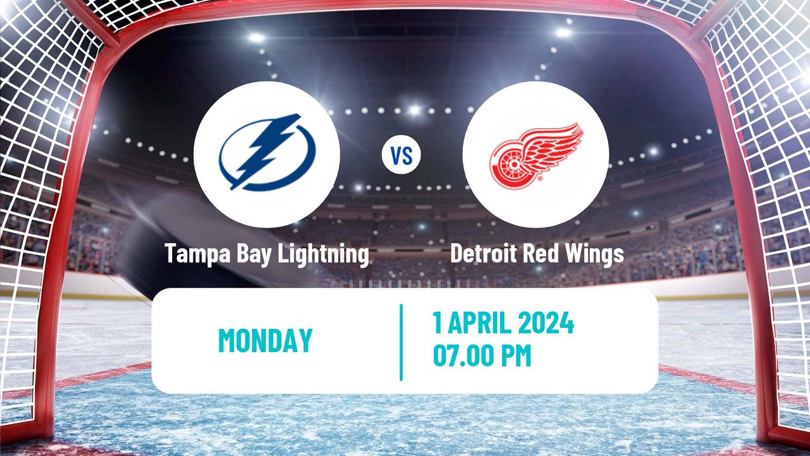 Hockey NHL Tampa Bay Lightning - Detroit Red Wings