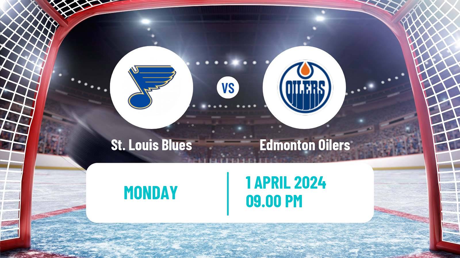 Hockey NHL St. Louis Blues - Edmonton Oilers