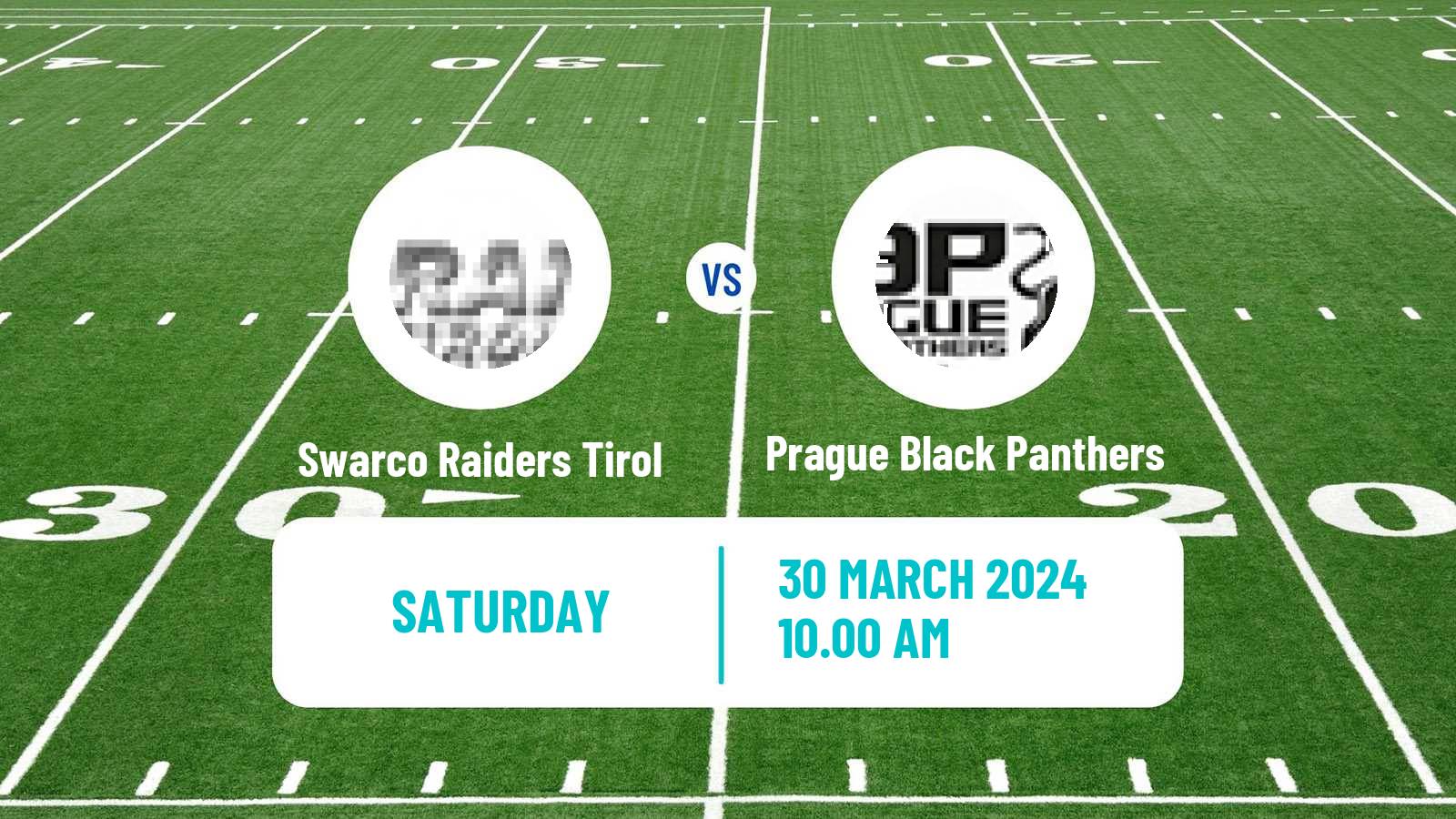 American football Austrian Football League Swarco Raiders Tirol - Prague Black Panthers