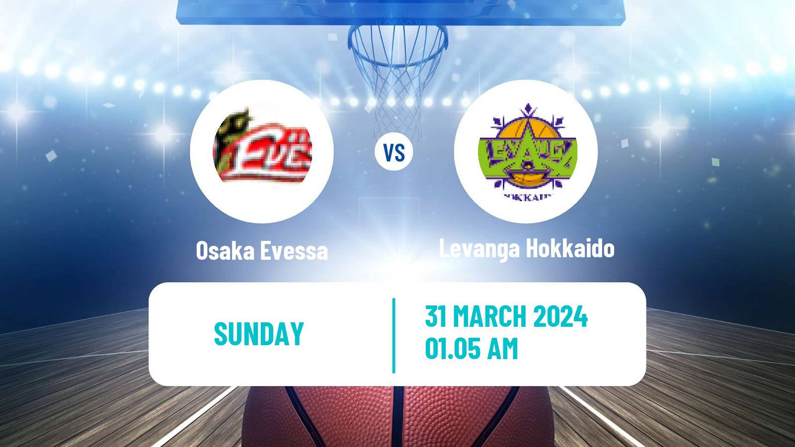 Basketball BJ League Osaka Evessa - Levanga Hokkaido