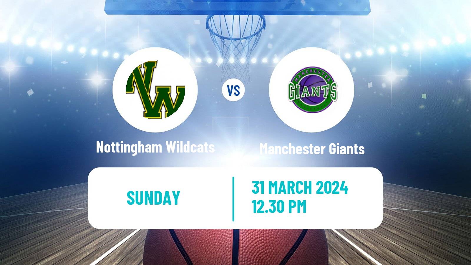 Basketball British WBBL Nottingham Wildcats - Manchester Giants