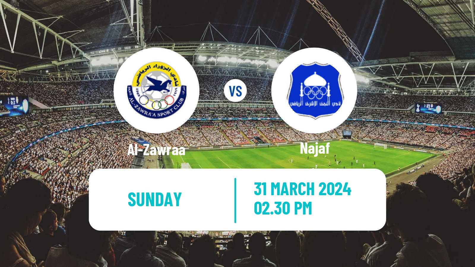 Soccer Iraqi Premier League Al-Zawraa - Najaf