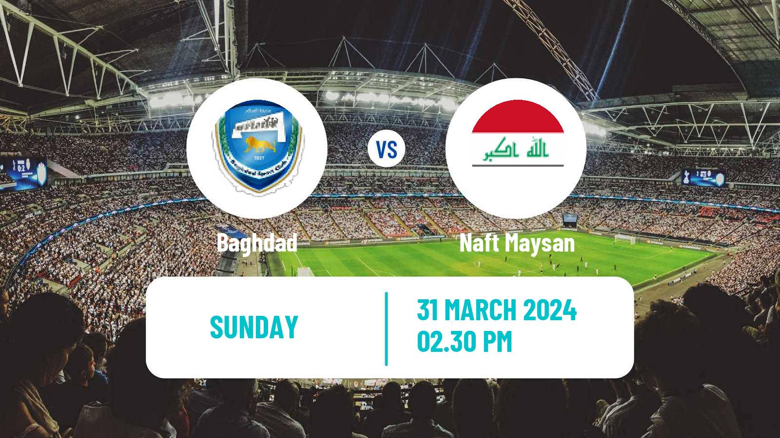 Soccer Iraqi Premier League Baghdad - Naft Maysan