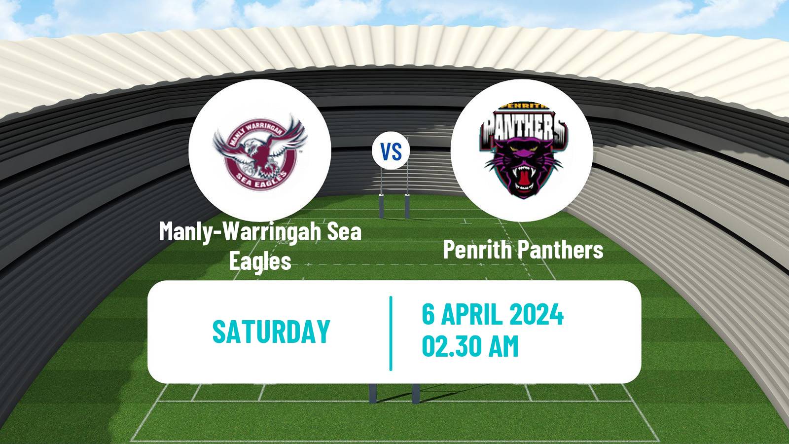 Rugby league Australian NRL Manly-Warringah Sea Eagles - Penrith Panthers
