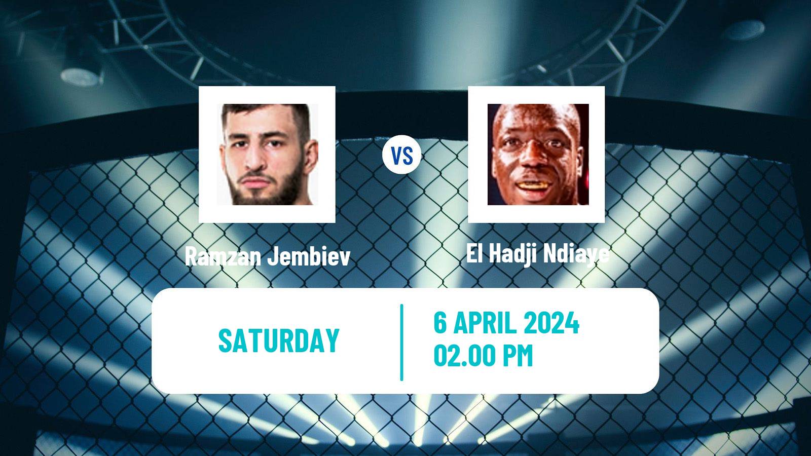 MMA Lightweight Ksw Men Ramzan Jembiev - El Hadji Ndiaye