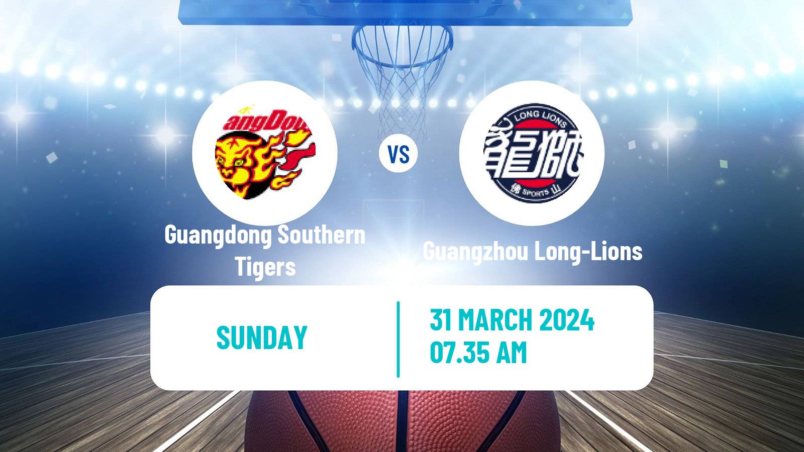 Basketball CBA Guangdong Southern Tigers - Guangzhou Long-Lions