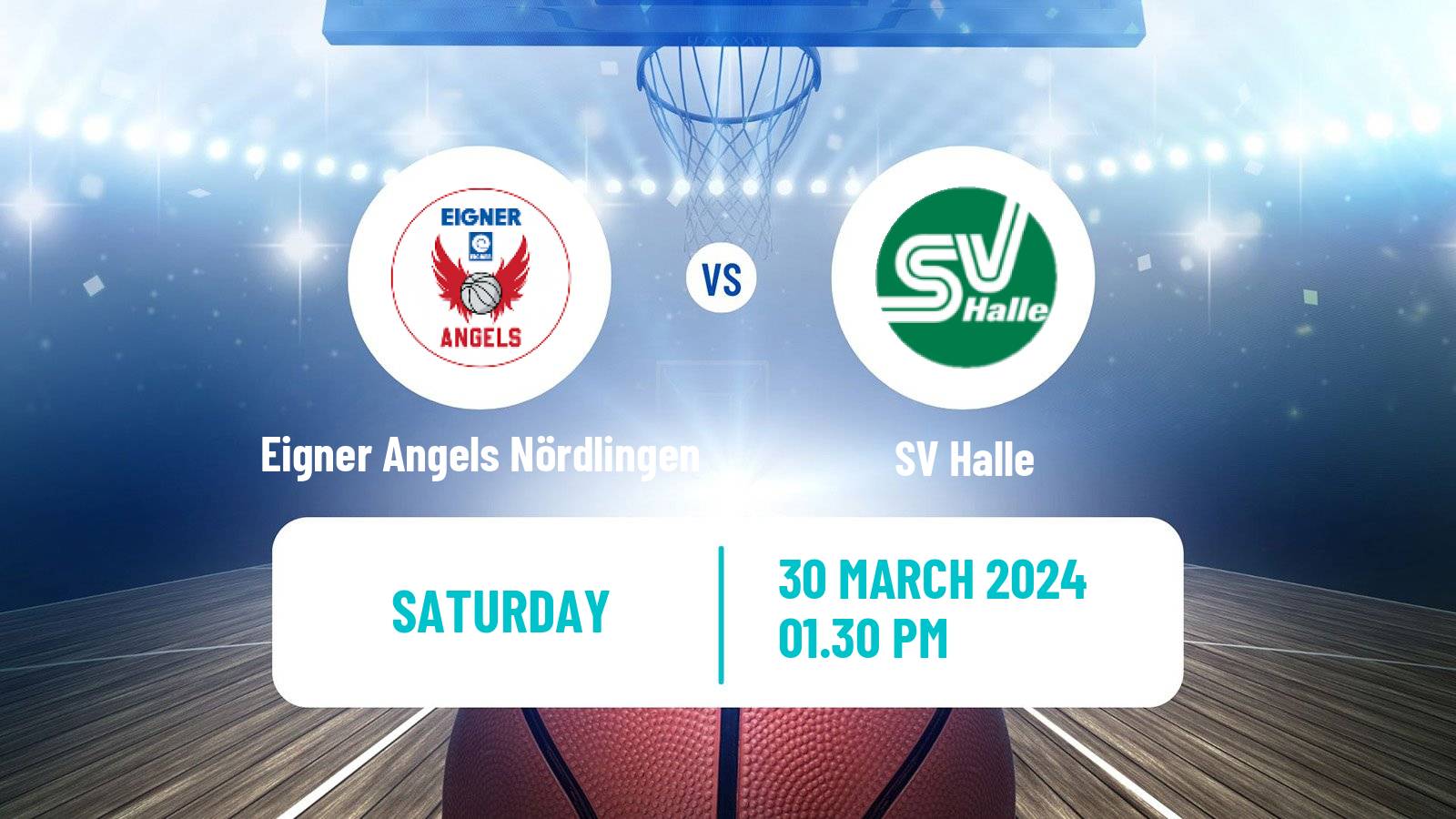 Basketball German DBBL Eigner Angels Nördlingen - Halle