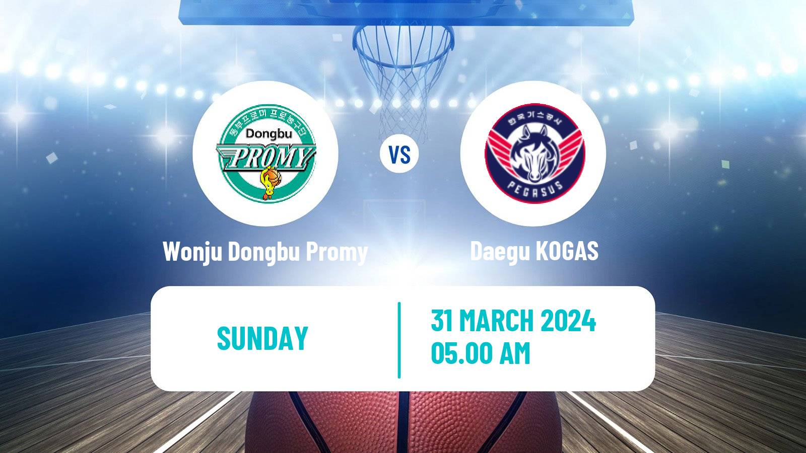 Basketball KBL Wonju Dongbu Promy - Daegu KOGAS