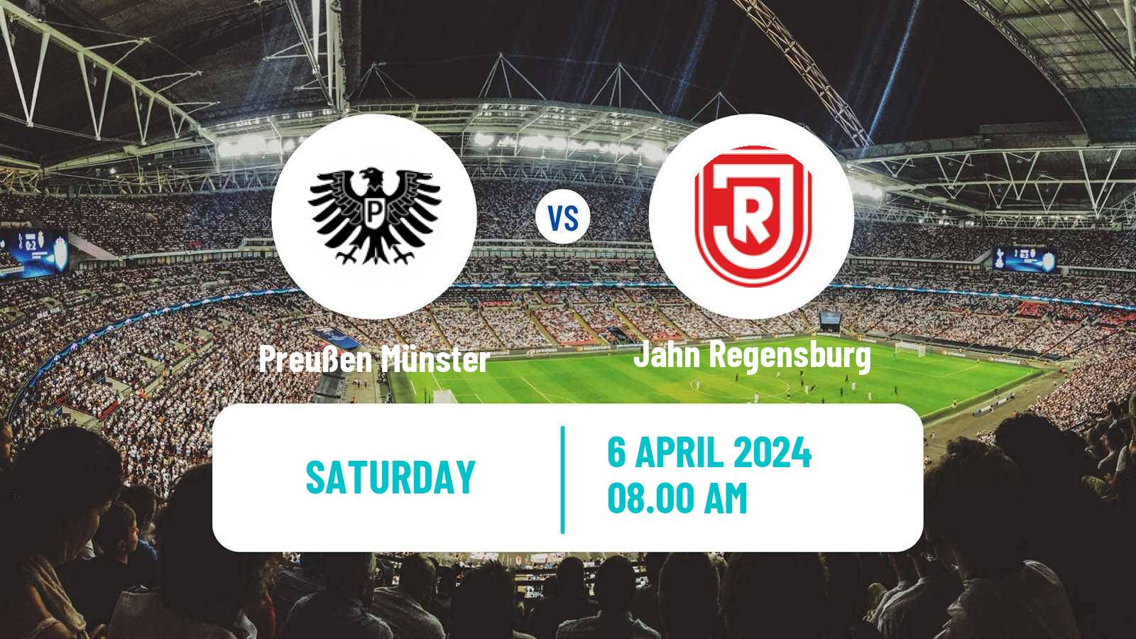Soccer German 3 Bundesliga Preußen Münster - Jahn Regensburg