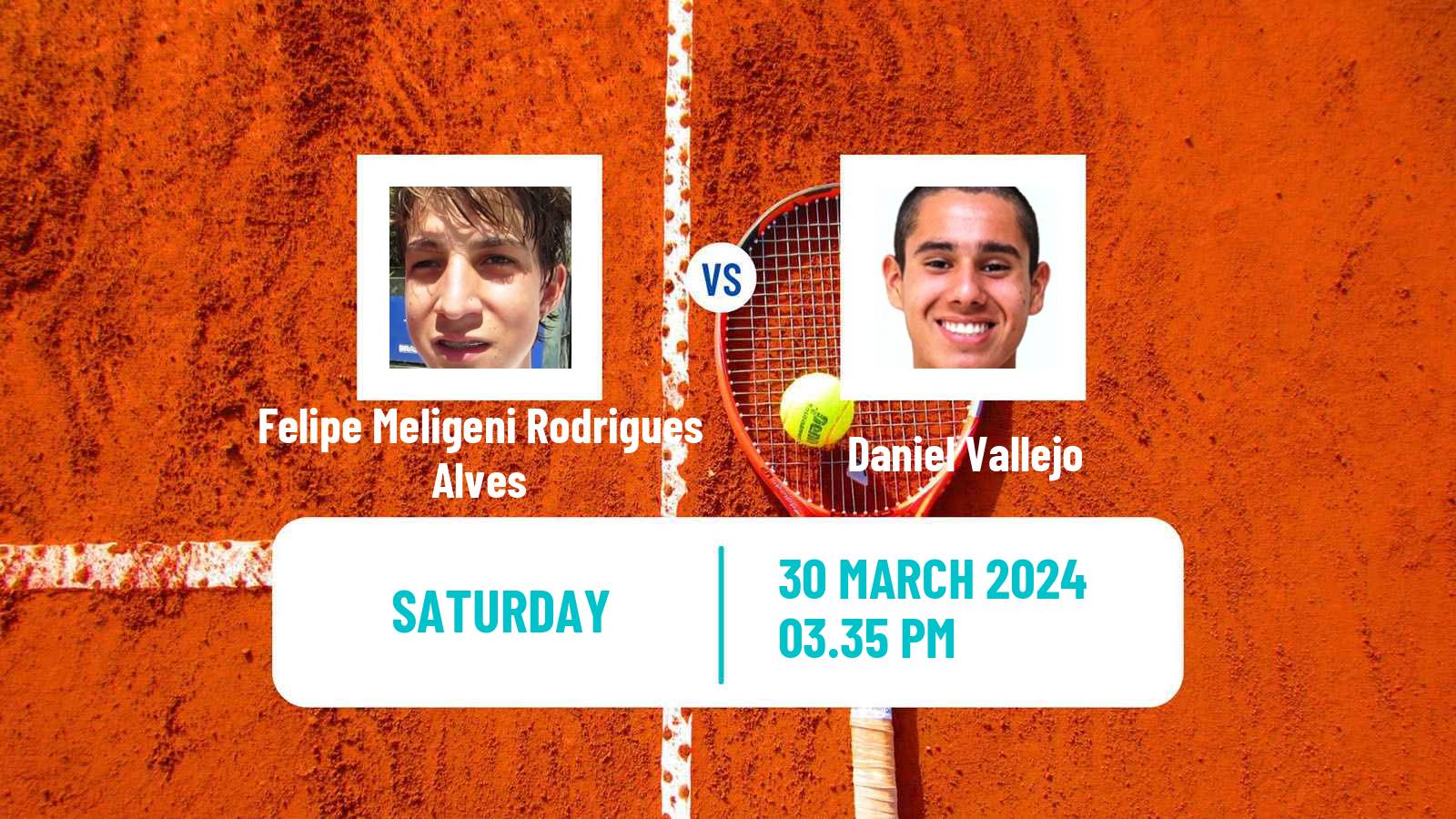 Tennis Sao Leopoldo Challenger Men Felipe Meligeni Rodrigues Alves - Daniel Vallejo