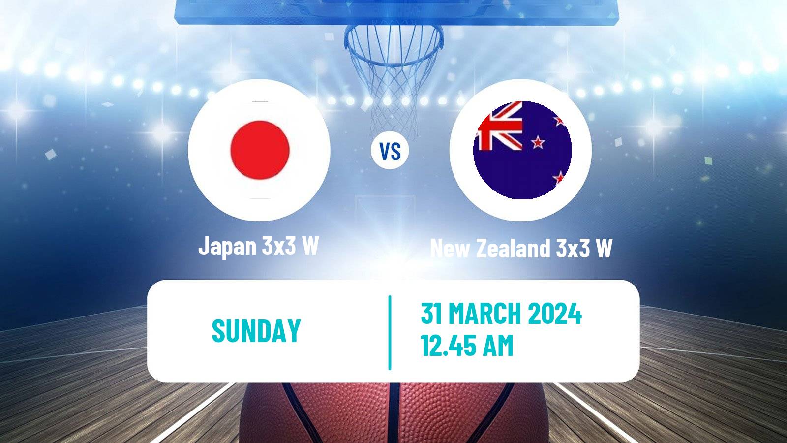 Basketball Asia Cup 3x3 Women Japan 3x3 W - New Zealand 3x3 W