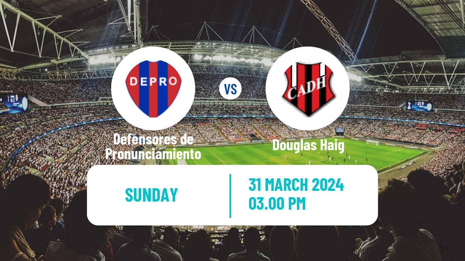 Soccer Argentinian Torneo Federal Defensores de Pronunciamiento - Douglas Haig