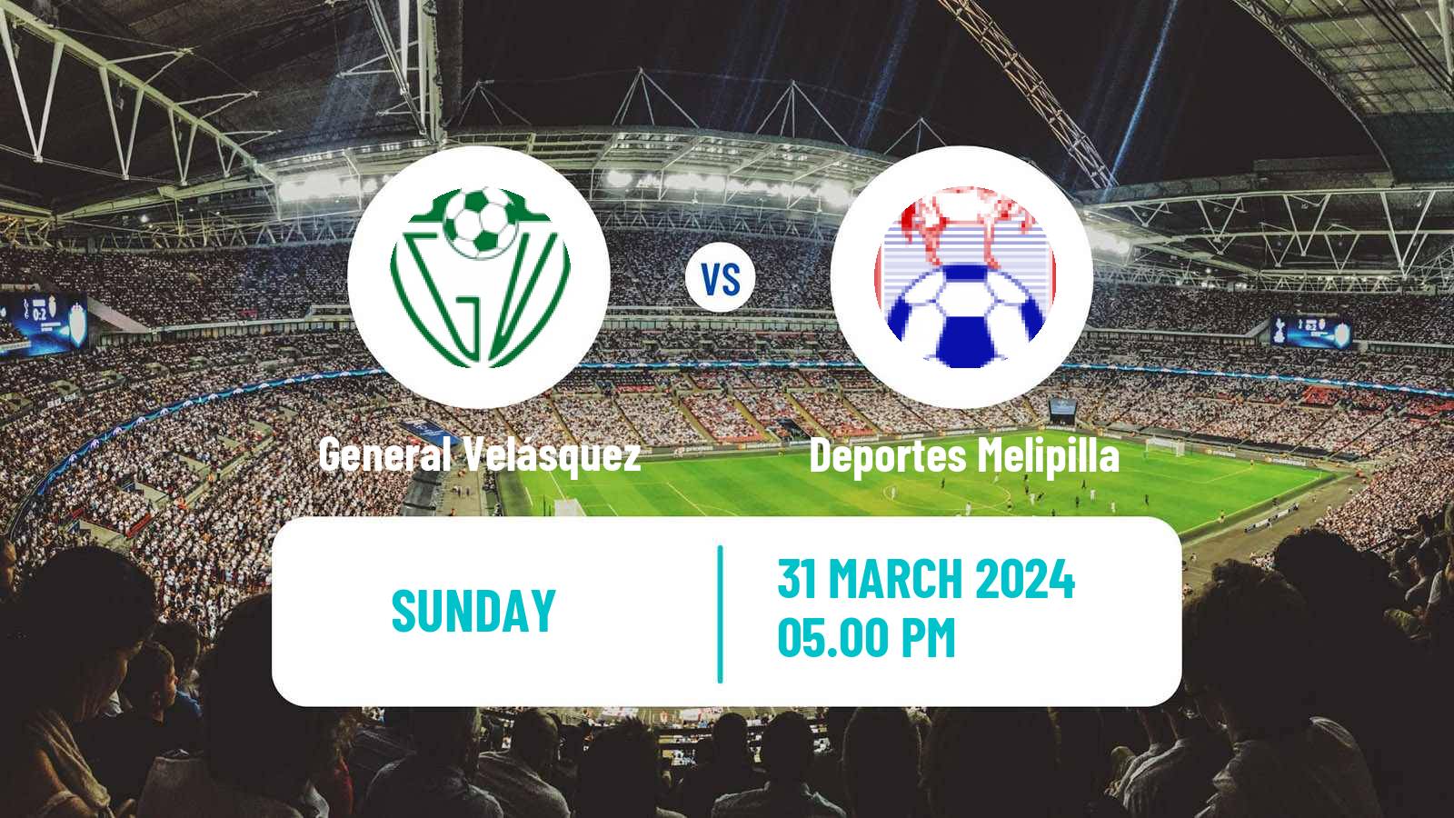 Soccer Chilean Segunda Division General Velásquez - Deportes Melipilla