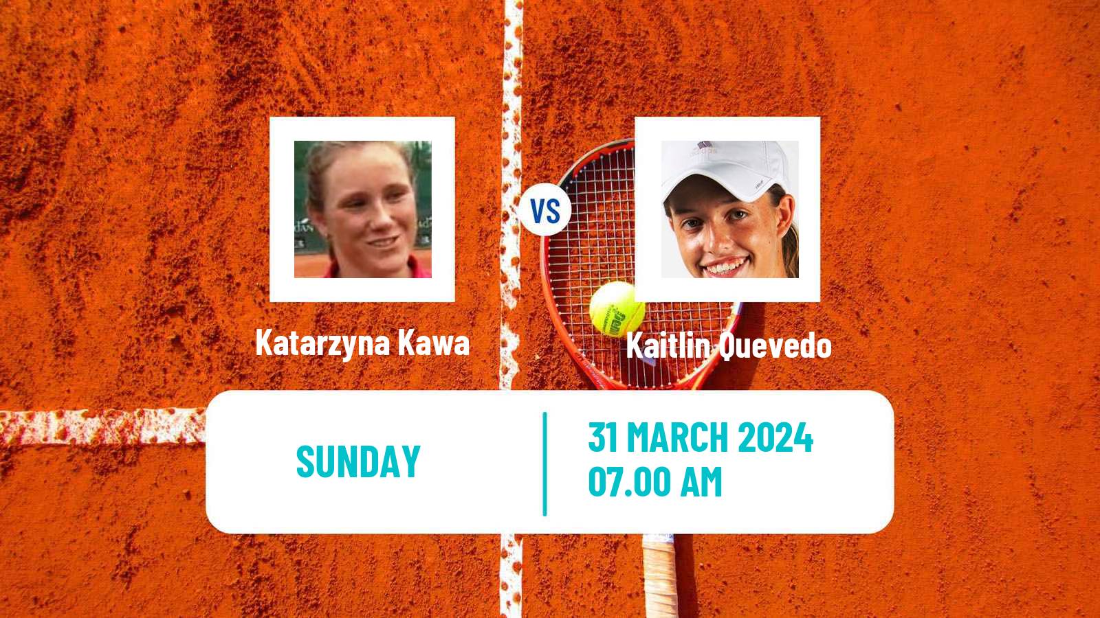 Tennis La Bisbal D Emporda Challenger Women Katarzyna Kawa - Kaitlin Quevedo