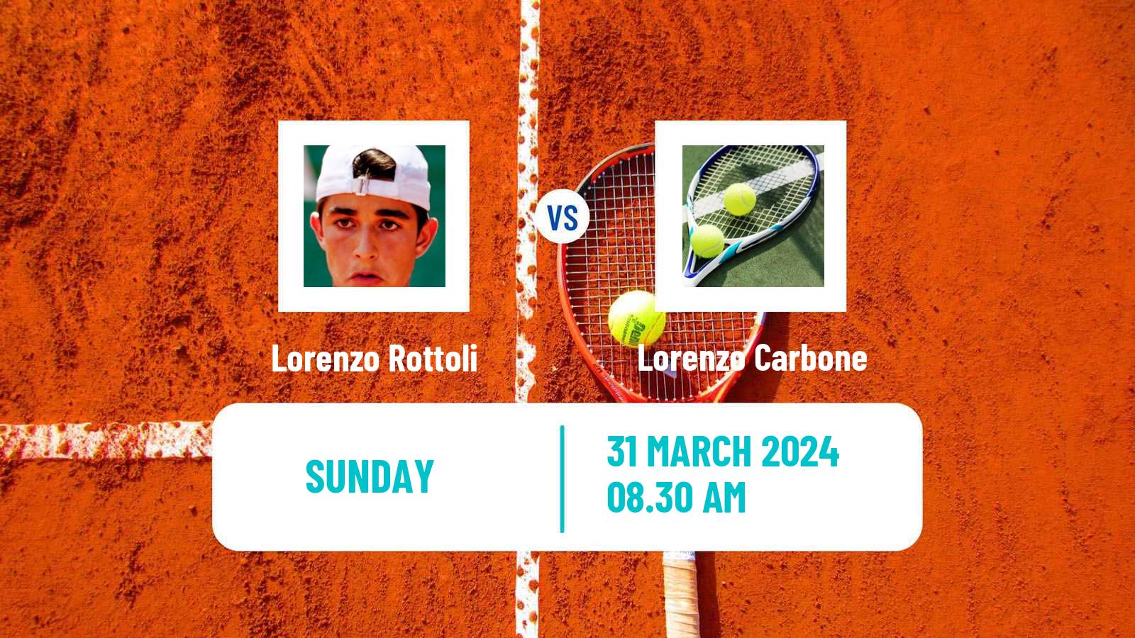 Tennis Barletta Challenger Men Lorenzo Rottoli - Lorenzo Carbone