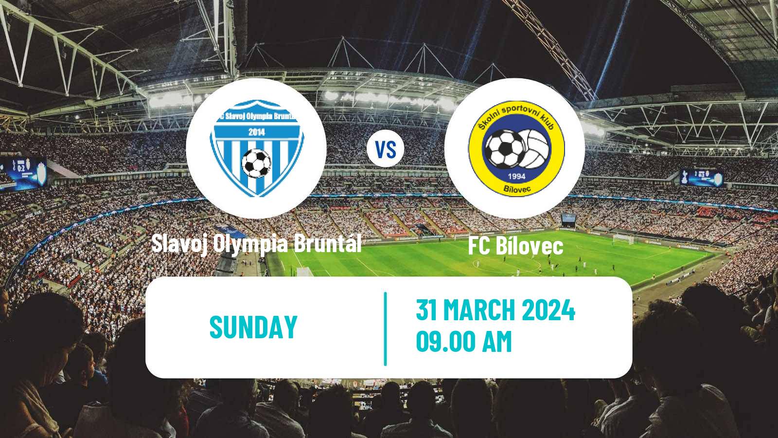 Soccer Czech Division F Slavoj Olympia Bruntál - Bílovec