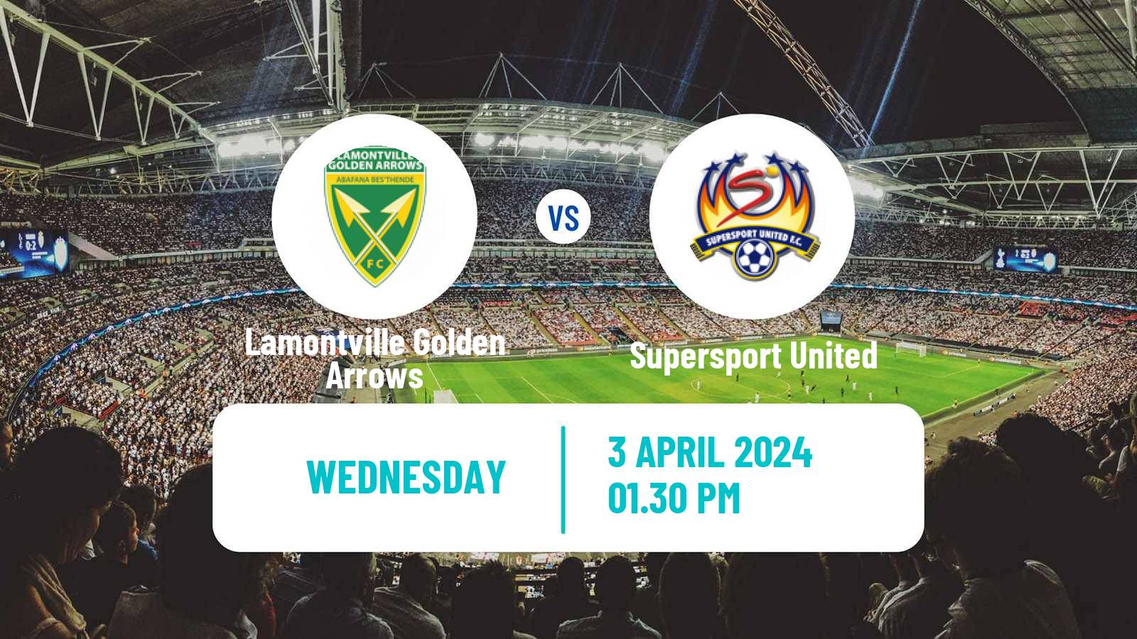 Soccer South African Premier Soccer League Lamontville Golden Arrows - Supersport United