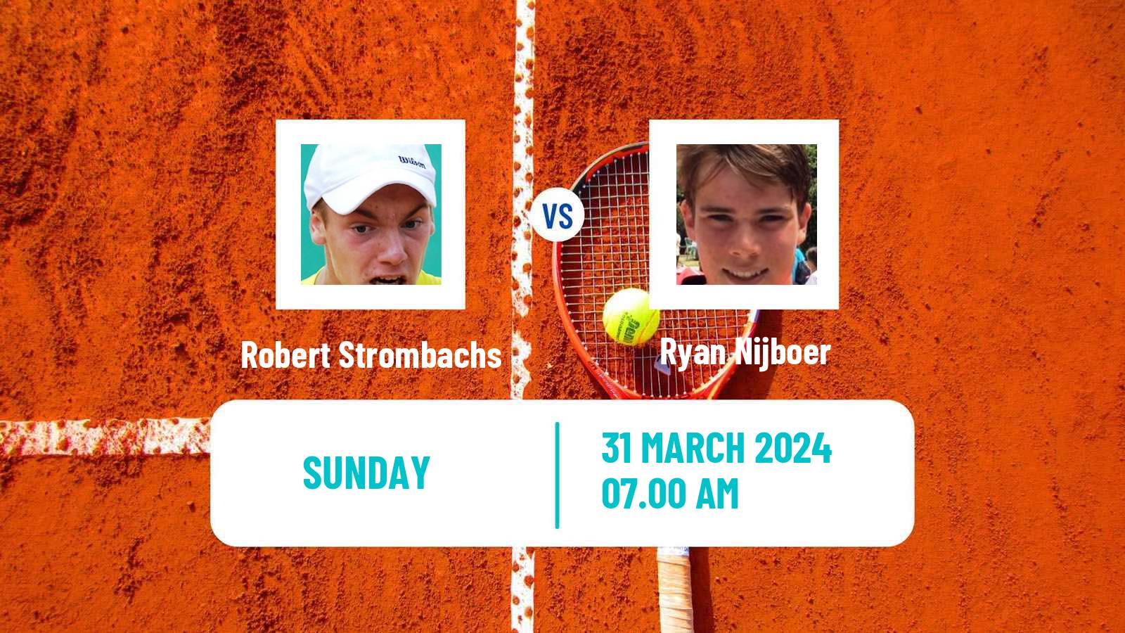 Tennis Barcelona Challenger Men Robert Strombachs - Ryan Nijboer