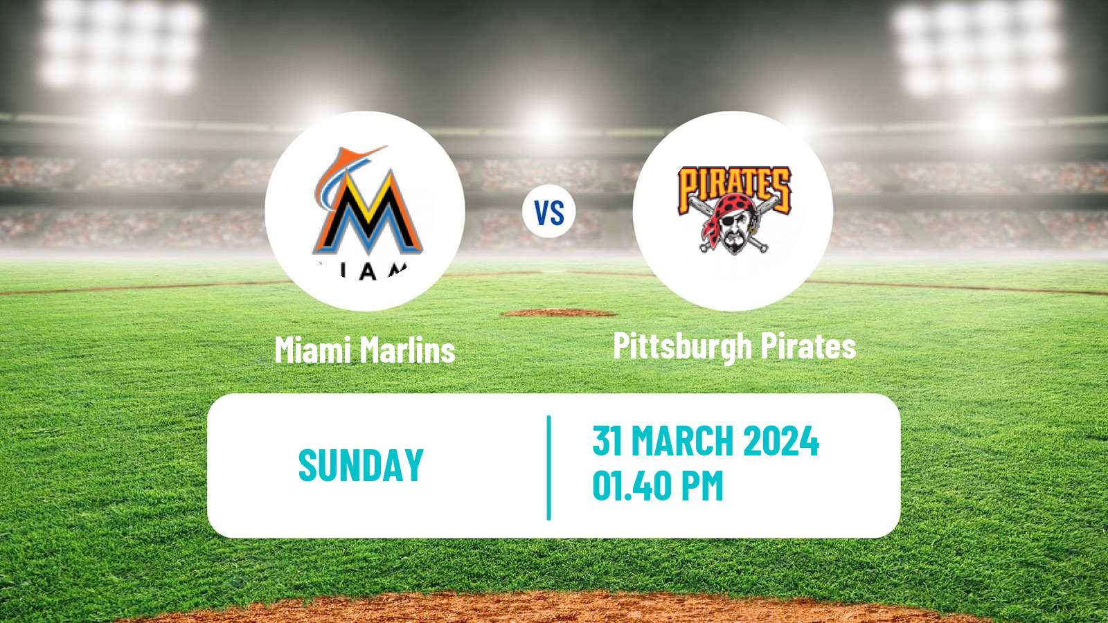 Baseball MLB Miami Marlins - Pittsburgh Pirates