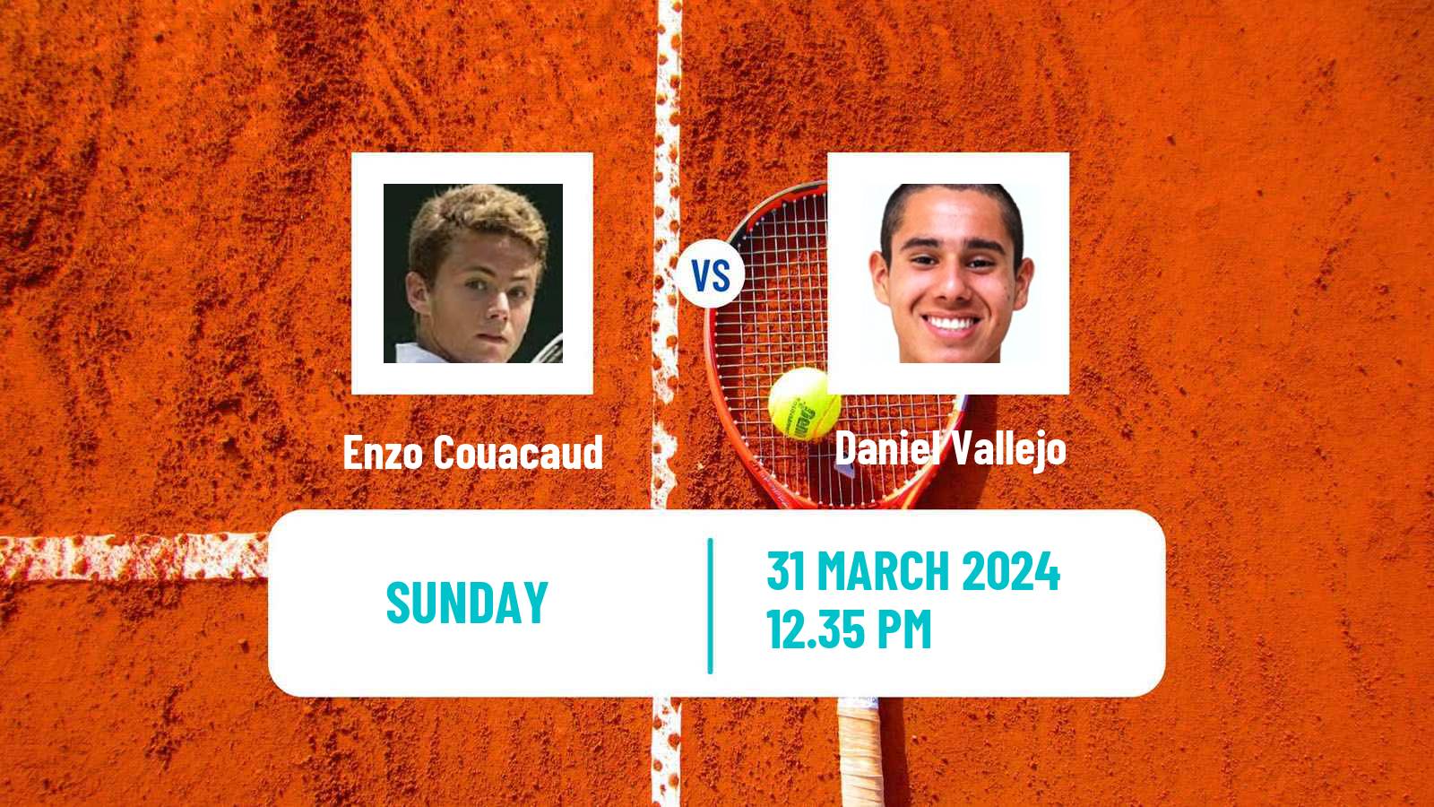 Tennis Sao Leopoldo Challenger Men Enzo Couacaud - Daniel Vallejo