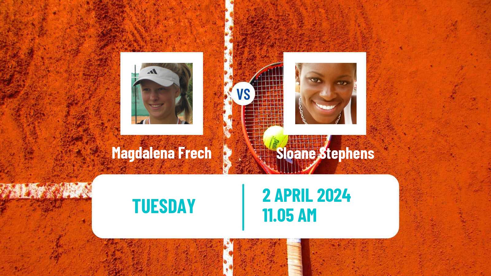 Tennis WTA Charleston Magdalena Frech - Sloane Stephens