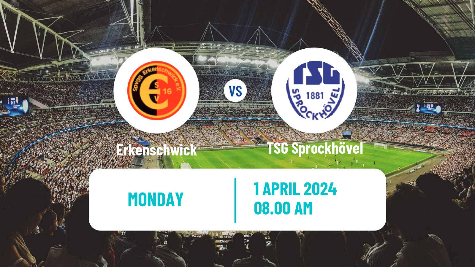 Soccer German Oberliga Westfalen Erkenschwick - TSG Sprockhövel