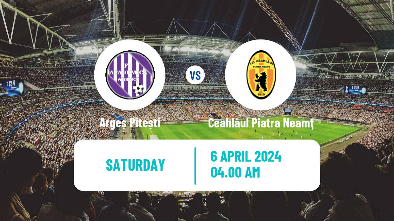 Soccer Romanian Division 2 Argeș Pitești - Ceahlăul Piatra Neamţ