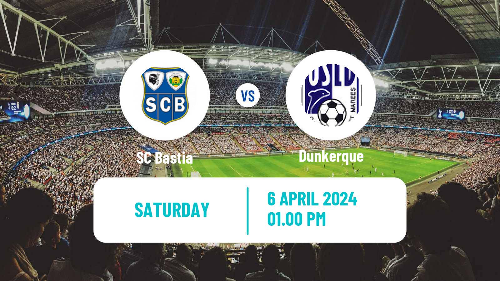 Soccer French Ligue 2 Bastia - Dunkerque