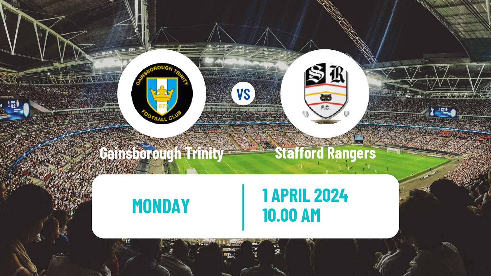 Soccer English NPL Premier Division Gainsborough Trinity - Stafford Rangers