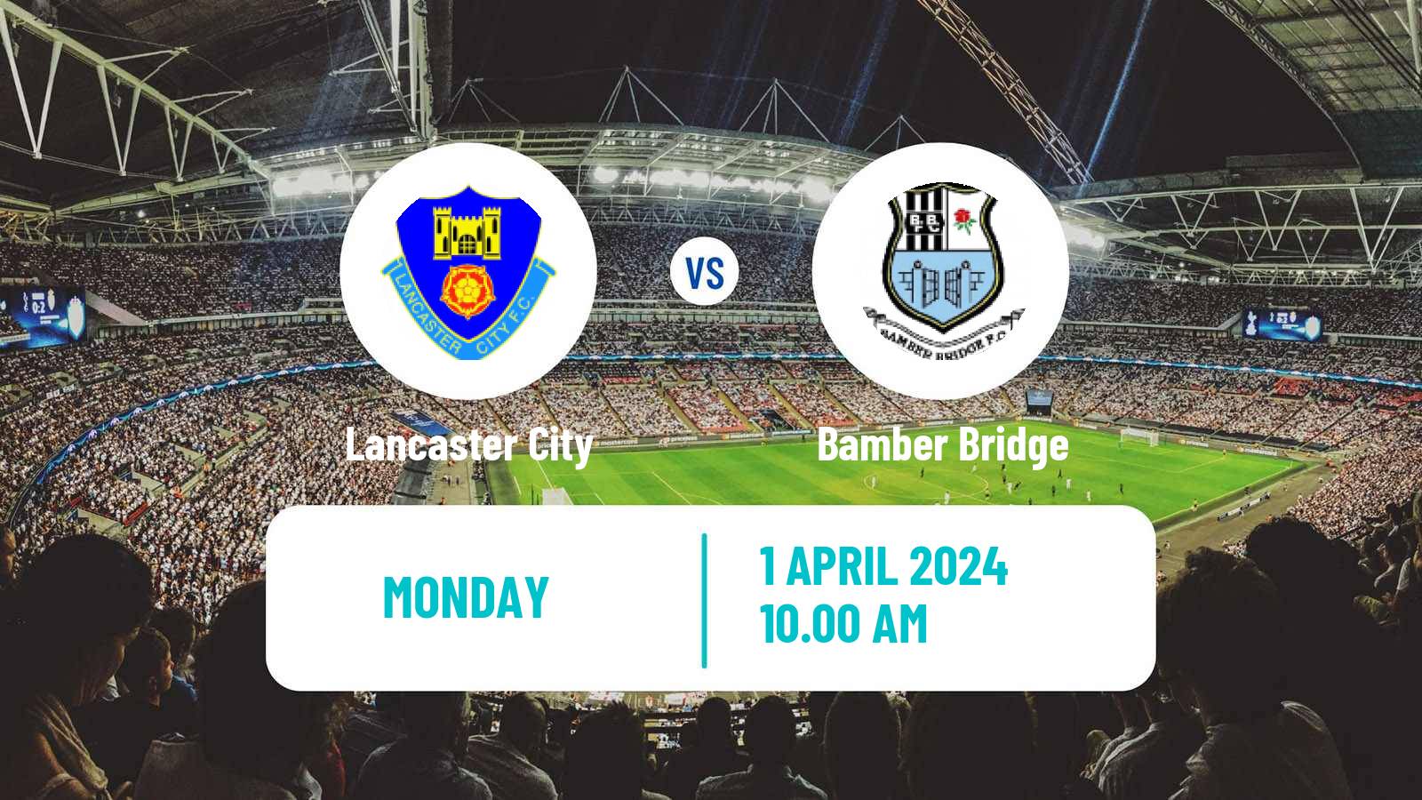 Soccer English NPL Premier Division Lancaster City - Bamber Bridge