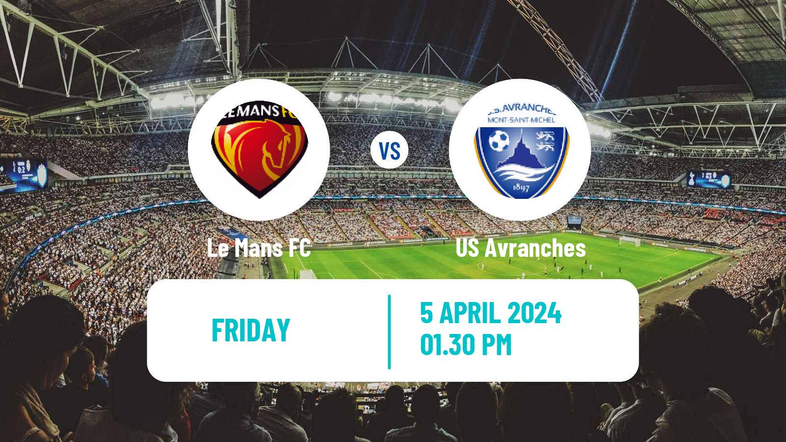 Soccer French National League Le Mans - Avranches