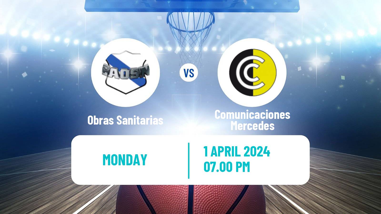 Basketball Argentinian LNB Obras Sanitarias - Comunicaciones Mercedes
