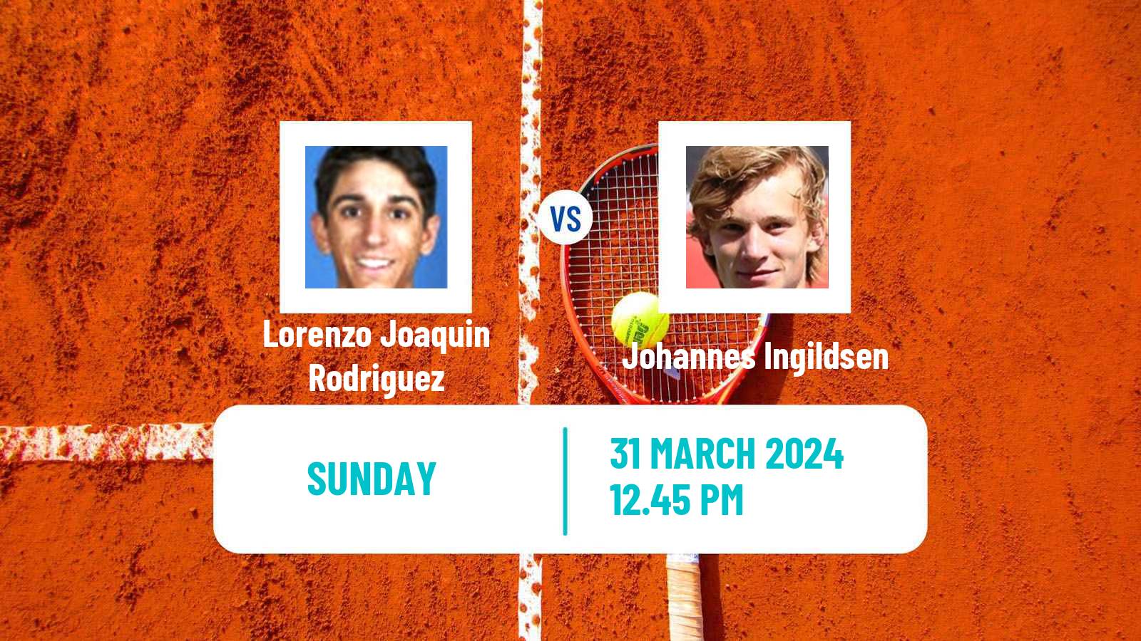 Tennis Florianopolis Challenger Men Lorenzo Joaquin Rodriguez - Johannes Ingildsen